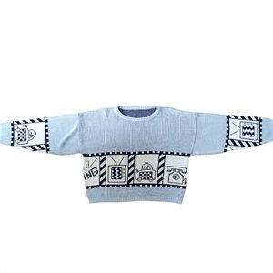 Vintage 80's knit sweater with funky design